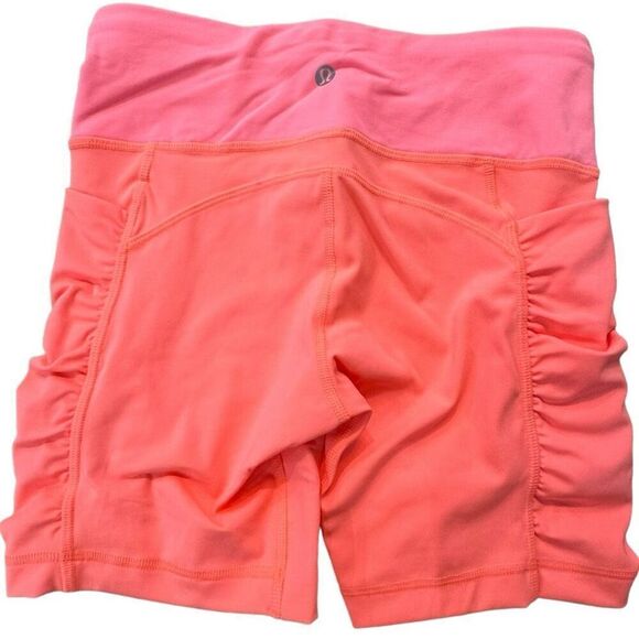 New Lululemon Speed Track Short -Grapefruit Hot Pink -Size 4 -Women's NWT - Picture 2 of 6